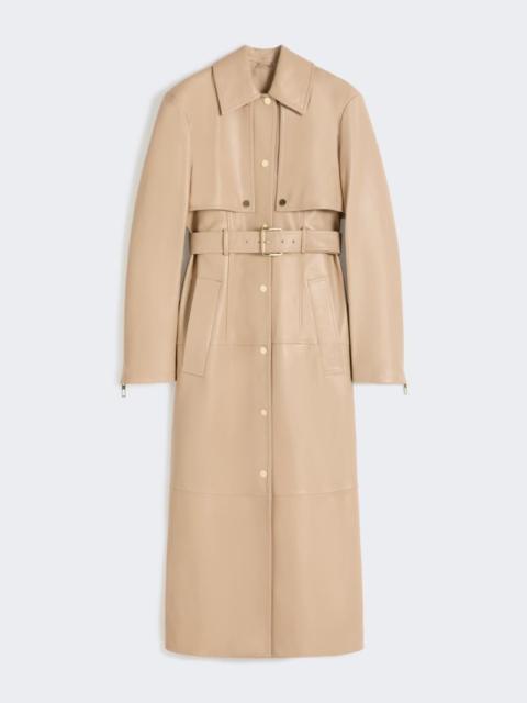 Sportmax Nappa leather two-piece trench coat - beige
