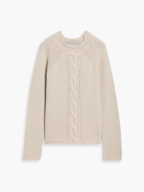 Max Mara Pico cable-knit cashmere sweater