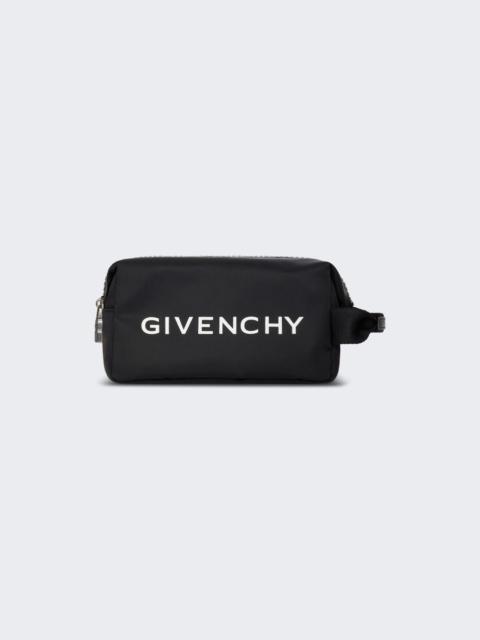Givenchy G-zip Nylon Toilet Pouch Black