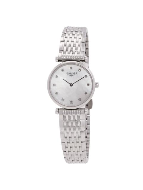 Longines La Grande Classique Quartz Diamond White Mother of Pearl Dial Ladies Watch L4.209.4.87.C