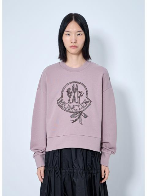 Moncler Moncler Women Logo Embroidered Sweatshirt