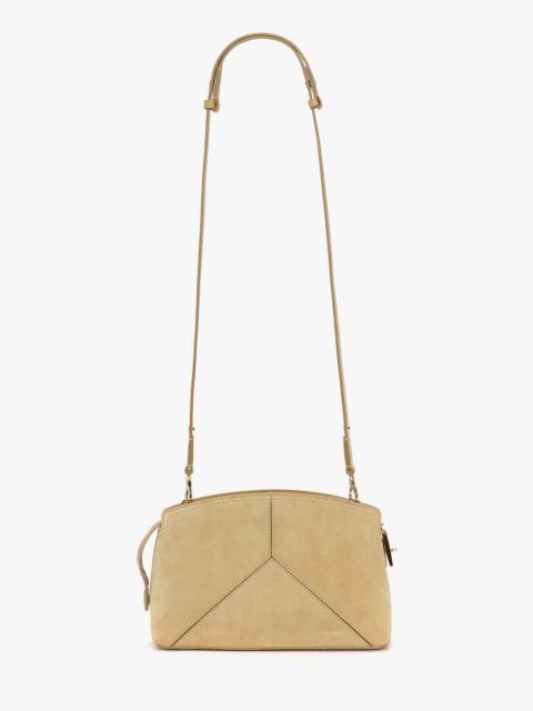 Victoria Beckham Victoria Crossbody Bag In Sand Suede
