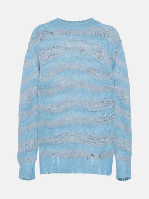 Acne Studios Distressed striped sweater