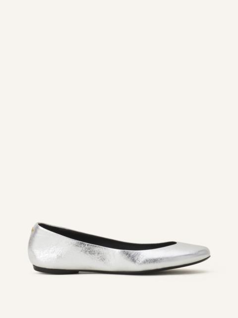 Lanvin THE BALLERINA FLAT IN METALLIC LEATHER