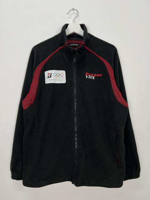 Other Designers Vintage - Vintage Bridgestone Blizzak Olympic Fleece Zipper Sweater