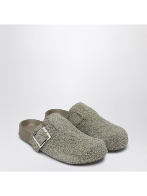 Loewe Loewe Ease Buckle Mule In Khaki Green Men