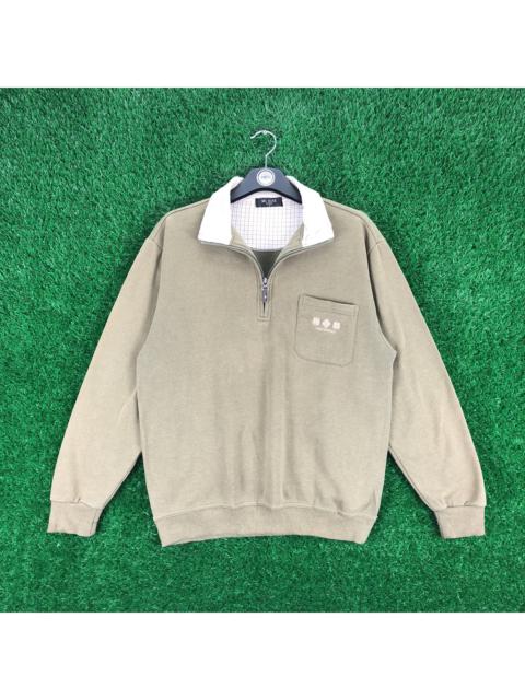 Other Designers Vintage - Vintage 90's MC Nine Homme Polo Shirt Quarter Zipper