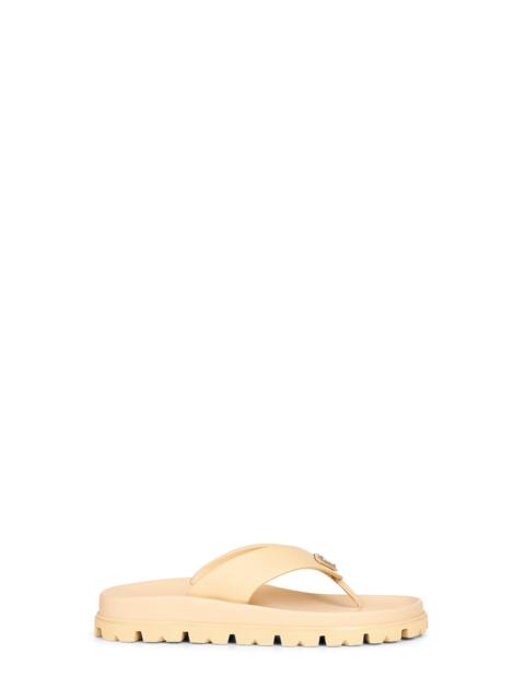Prada Prada Calzature Women Natural Rubber Thong Sandals