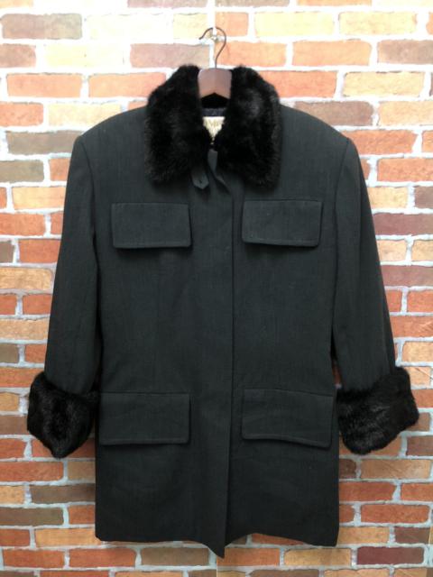 Other Designers Designer - Norma kamali ladies trench coat fur