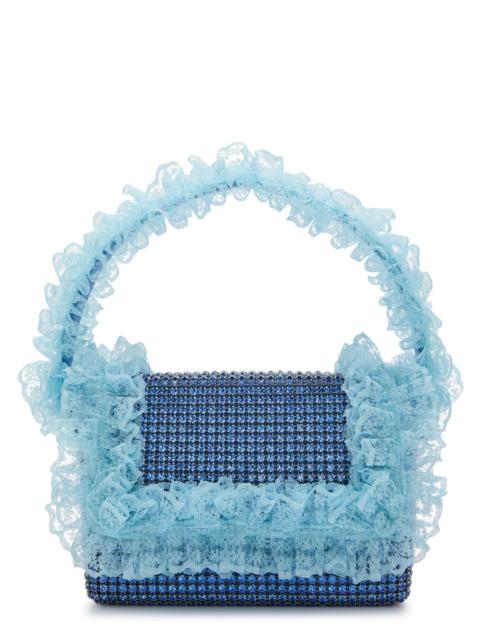 self-portrait Self-portrait X Christopher Kane Lace and Crystal-embellished top Handle bag