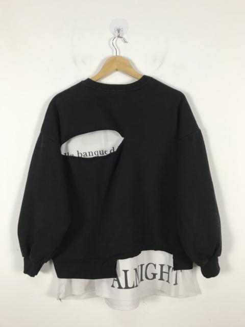 Other Designers Hype - Hype Vogue Patch Distressed Sweater Dollar Almight Sweater