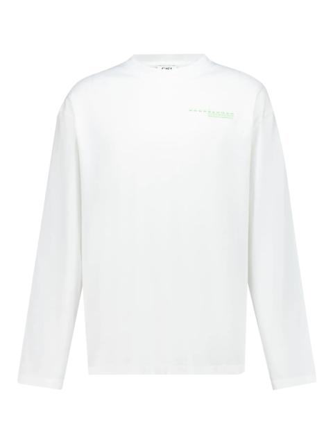 CASABLANCA orchid-print long-sleeved T-shirt