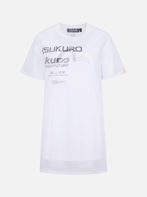 EVISU Mesh Overlay T-shirt Dress