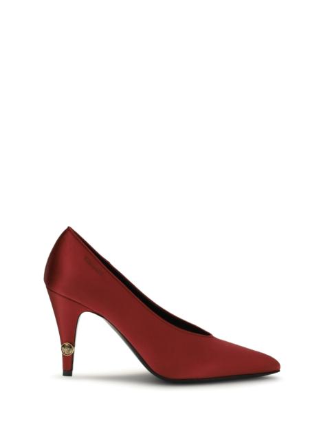 VERSACE Versace Gianni Satin Pumps Carminio Red/Gold