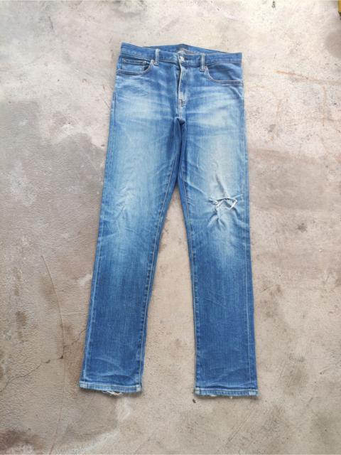 Vintage Japanese Jean Distressed Faded Denim Pants