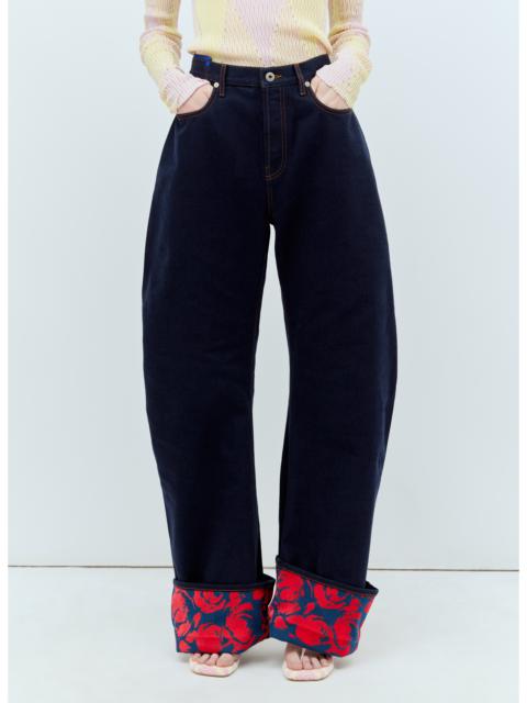 Burberry Burberry Women Rose Cuffs Heavyweight Jeans