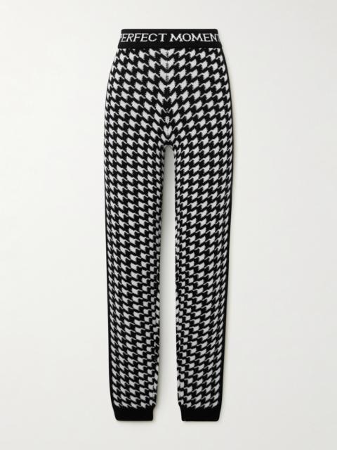 PERFECT MOMENT Houndstooth Merino Wool Leggings