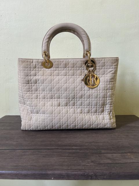 Authentic Vintage Lady Dior Nylon Cannage Bag