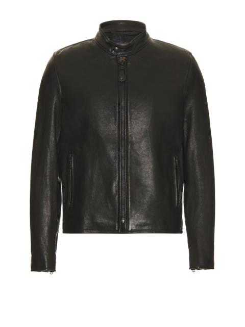 Vegetable Tanned Lambskin Cafe Racer Jacket