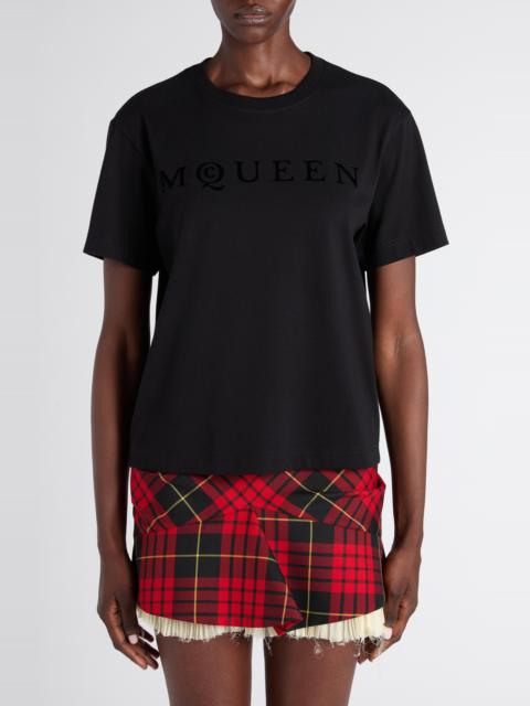 Alexander McQueen McQueen Jersey Logo T-Shirt in Black at Nordstrom