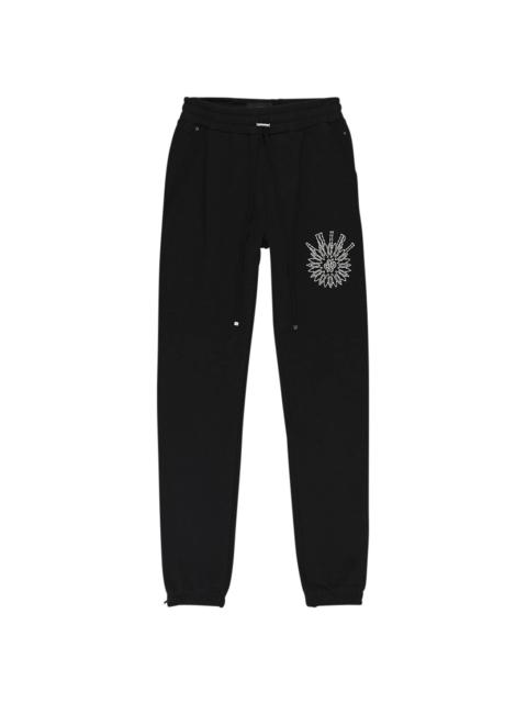 AMIRI CRYSTAL STICK POKE SWEATPANTS "Black"