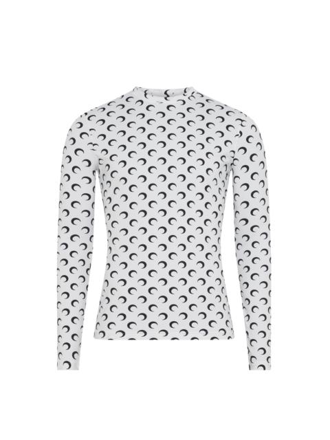 Marine Serre Regenerated All Over Moon Jersey Second Skin Top