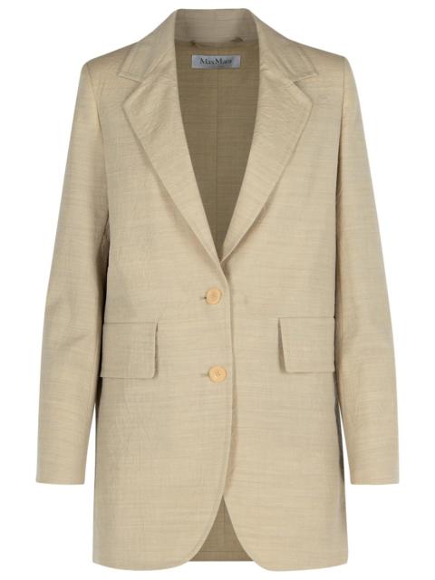 Max Mara Max Mara 'ACACIA' Beige Virgin Wool Jacket