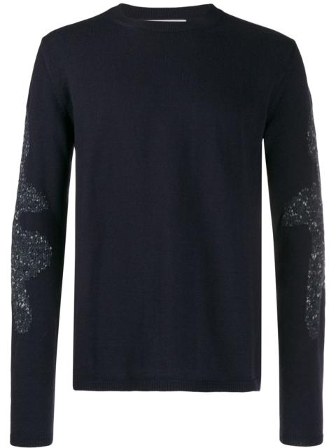 Comme des Garçons SHIRT contrast knit jumper
