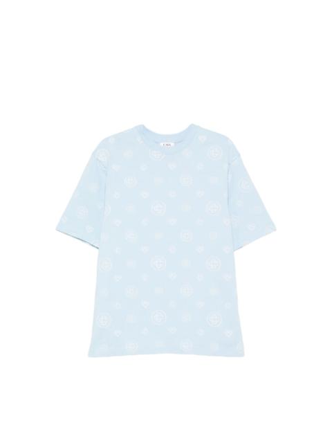 CASABLANCA MONOGRAM OVERSIZED COTTON T-SHIRT