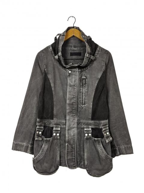 Other Designers Denim Jacket - Vintage Distressed Punk Style Jacket Parka Outerwear