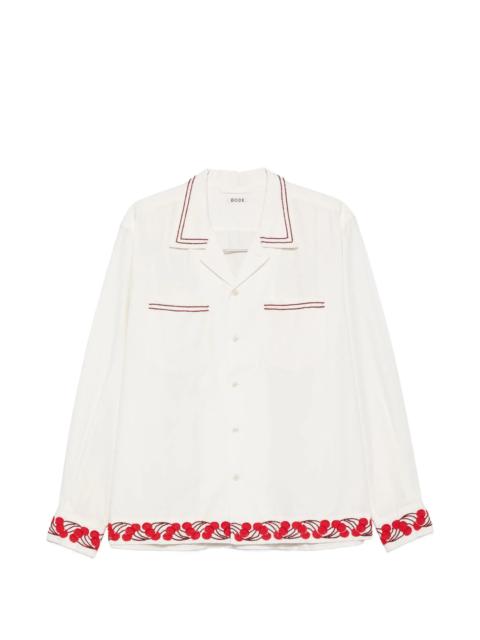 BODE Bode Cherry Lane Beaded Shirt