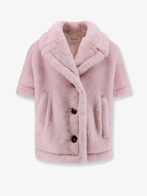Max Mara Max Mara Mxacorvino1 Alpaca And Virgin Wool Fur Cape