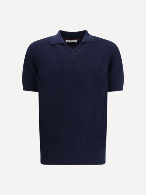 Brunello Cucinelli Ribbed Polo Shirt