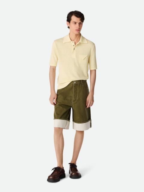 Bottega Veneta Colored Denim Shorts