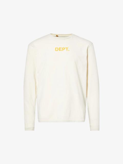 GALLERY DEPT. Logo-print long-sleeved cotton-jersey T-shirt