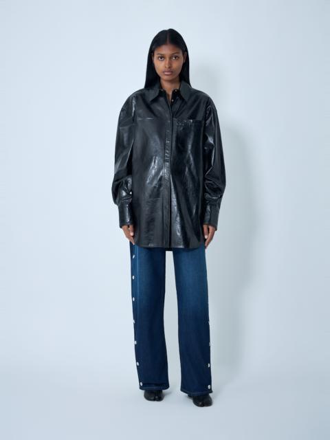 Sportmax Leather Overshirt Jacket