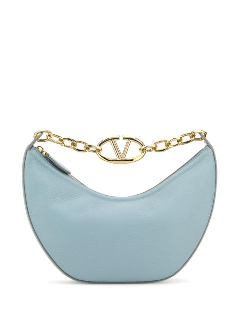 Valentino Light blue leather small Hobo VLogo Moon handbag