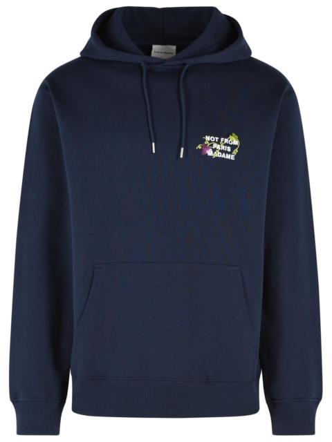 Drôle de Monsieur Drole De Monsieur VINE Slogan Navy Cotton Sweatshirt