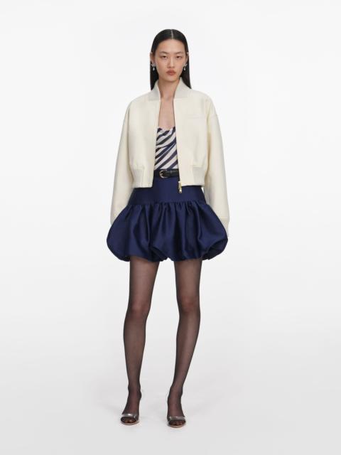 self-portrait Cream Cotton Canvas Jacket