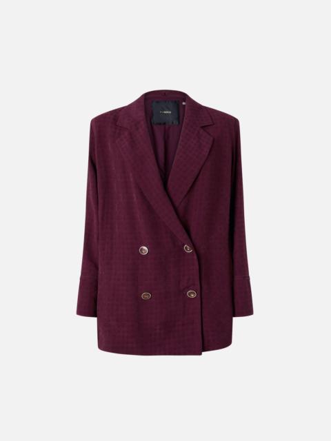 PINKO DOUBLE-BREASTED JACKET WITH TIE MOTIF