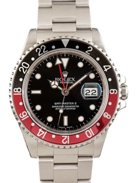 ROLEX Rolex GMT-Master II Ref 16710 Red & Black Coke