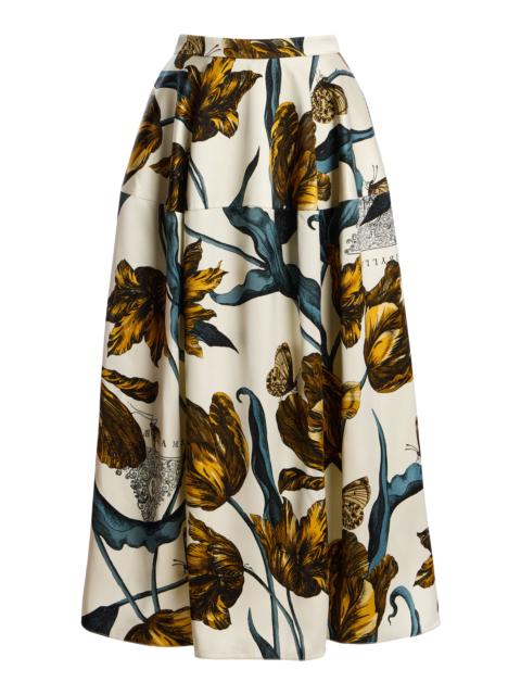 Erdem Printed Full-Volume Midi Skirt floral