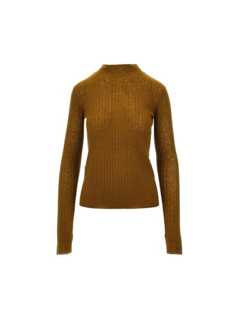 PINKO Pinko Ribbed Wool Top Green Women
