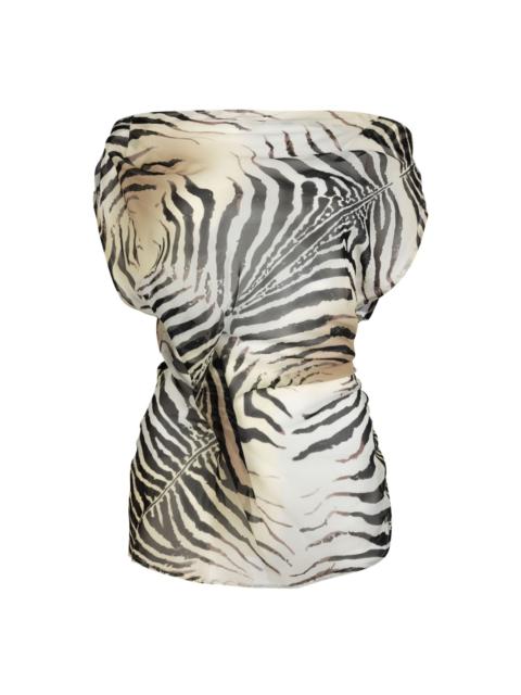 zebra-print top