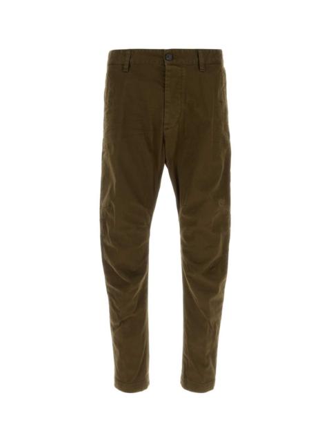 DSQUARED2 Dsquared Men Olive Green Stretch Cotton Sexy Chino Pant