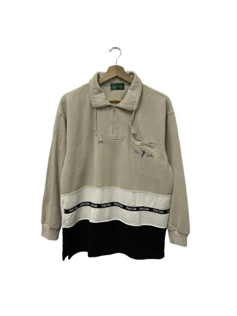 Other Designers Vintage - Vintage Polo Club Single Pocket Half Zip Sweatshirt