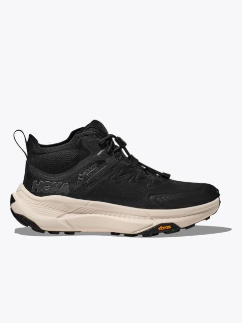 HOKA Women's Transport Chukka GTX Shoes in Black/Alabaster