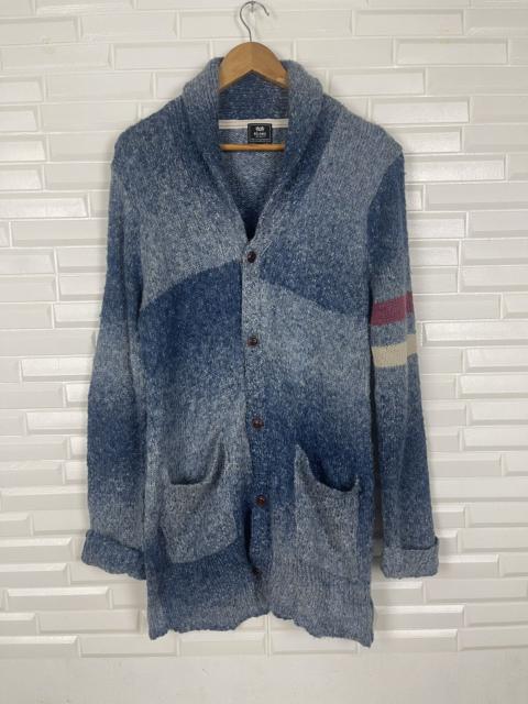 Other Designers Vintage - ❄️NEED GONE🚨Vtg BEAMS Knitwear Indigo Blue Blue Handctafted