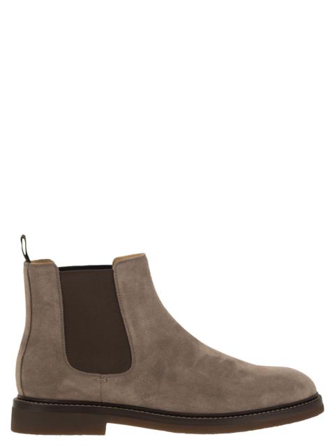 Brunello Cucinelli Brunello Cucinelli Men Chelsea Boot In Suede