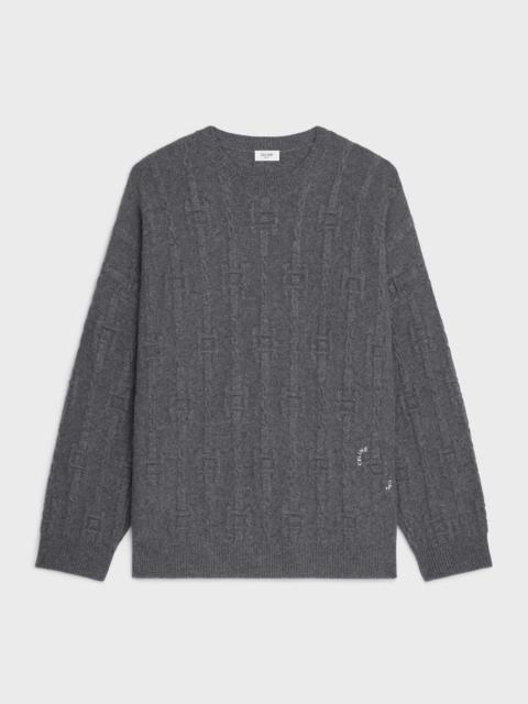 CELINE crewneck sweater IN chains cashmere